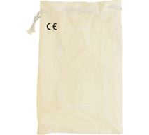 Puinen palapeli puuvillapussissa